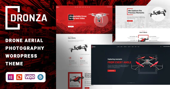 Dronza – Drone Aerial  WordPress Theme